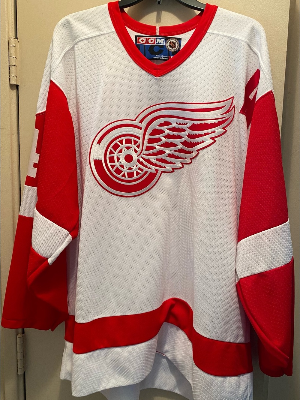 Vintage Detroit Red Wings Shanahan Hockey Jersey Official Licensed XL